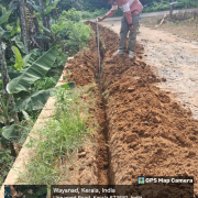 Moopainadu -Pipe laying on progress 