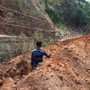 Vythiri-Pipe laying on progress