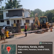 Gap closing work at perambra-vadakara road