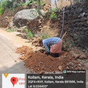 Ward no : 13 , Near Health Centre , Kottathala  - House connection work in progress 