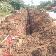 300mm DI CWPM  pipe laying is in progress 