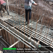 Concreting of rcc wall first lift (1.2m)near north east side of aerator