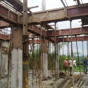  shuttering and steel reinforcement works  at JTS Marutharoad