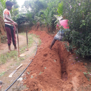 Moopainadu -Pipe laying on progress