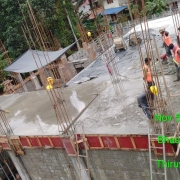 Concreted portion of first part roof of filter house