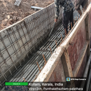 Concreting of rcc wall 1st lift near west side of aerator 